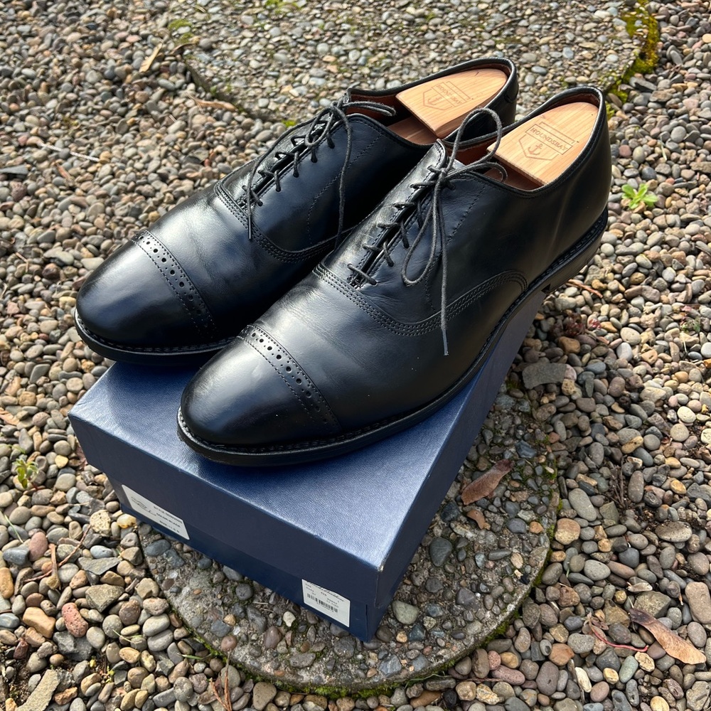 Allen Edmonds x Brooks Brothers Park Avenue Black Oxford Shoes - 11.5 D